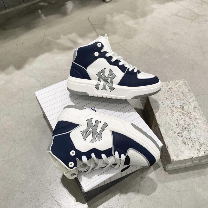 GIÀY MLB CHUNKY LINER HIGH NEW YORK BLUE WHITE LAI AU SC
