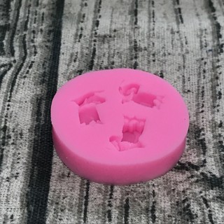 Khuôn silicon 3D hoa Tulip mini