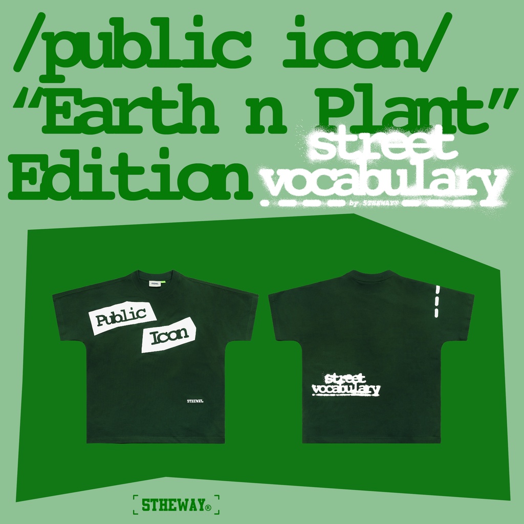 Áo thun tay ngắn 5THEWAY /public icon/ "EARTH n PLANT" EDITION