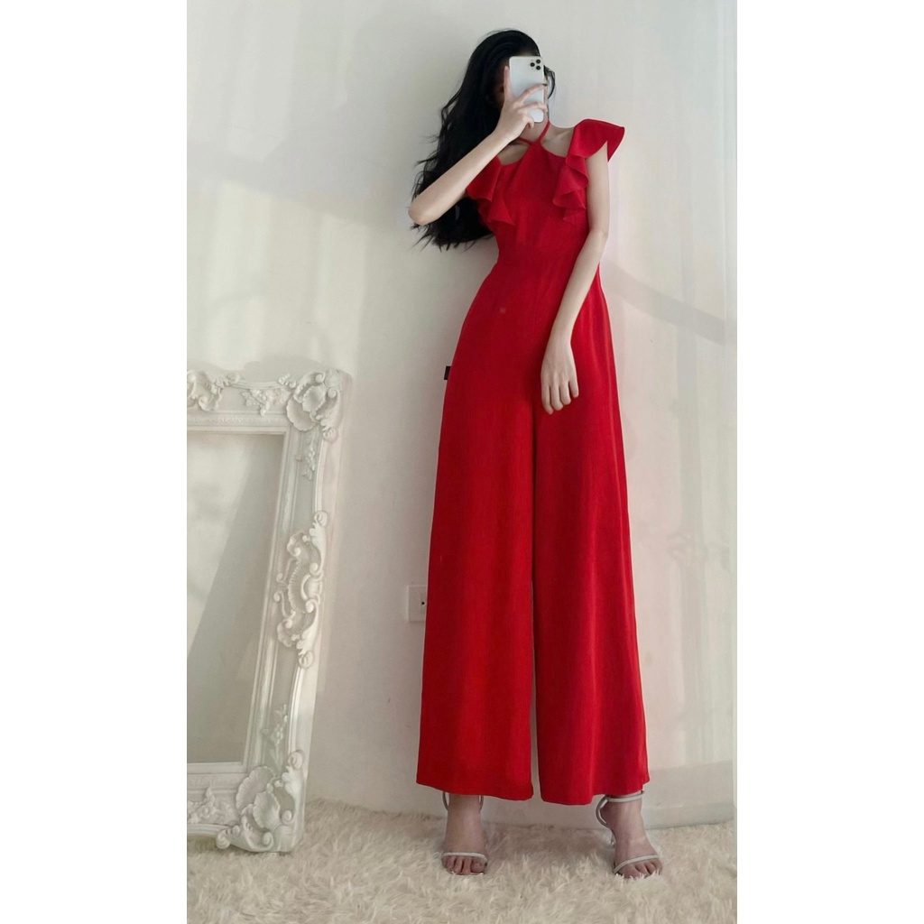 Jumpsuit Sát Nách 2 Màu A1294 Chất Lụa Cao Cấp Kèm Lót Thiết Kế Sang Chảnh