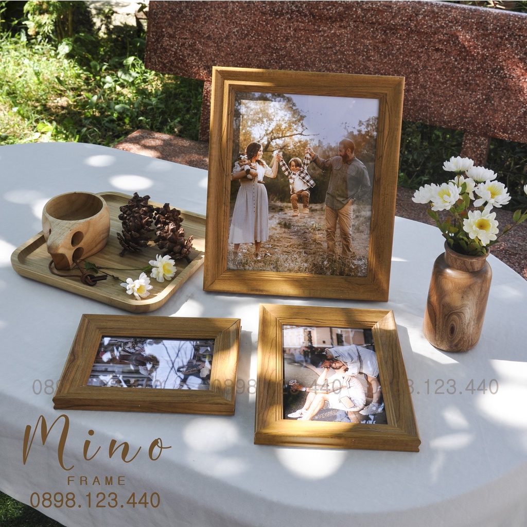 Khung Ảnh Để Bàn, Làm Quà Tặng Trang Trí Mino Frame