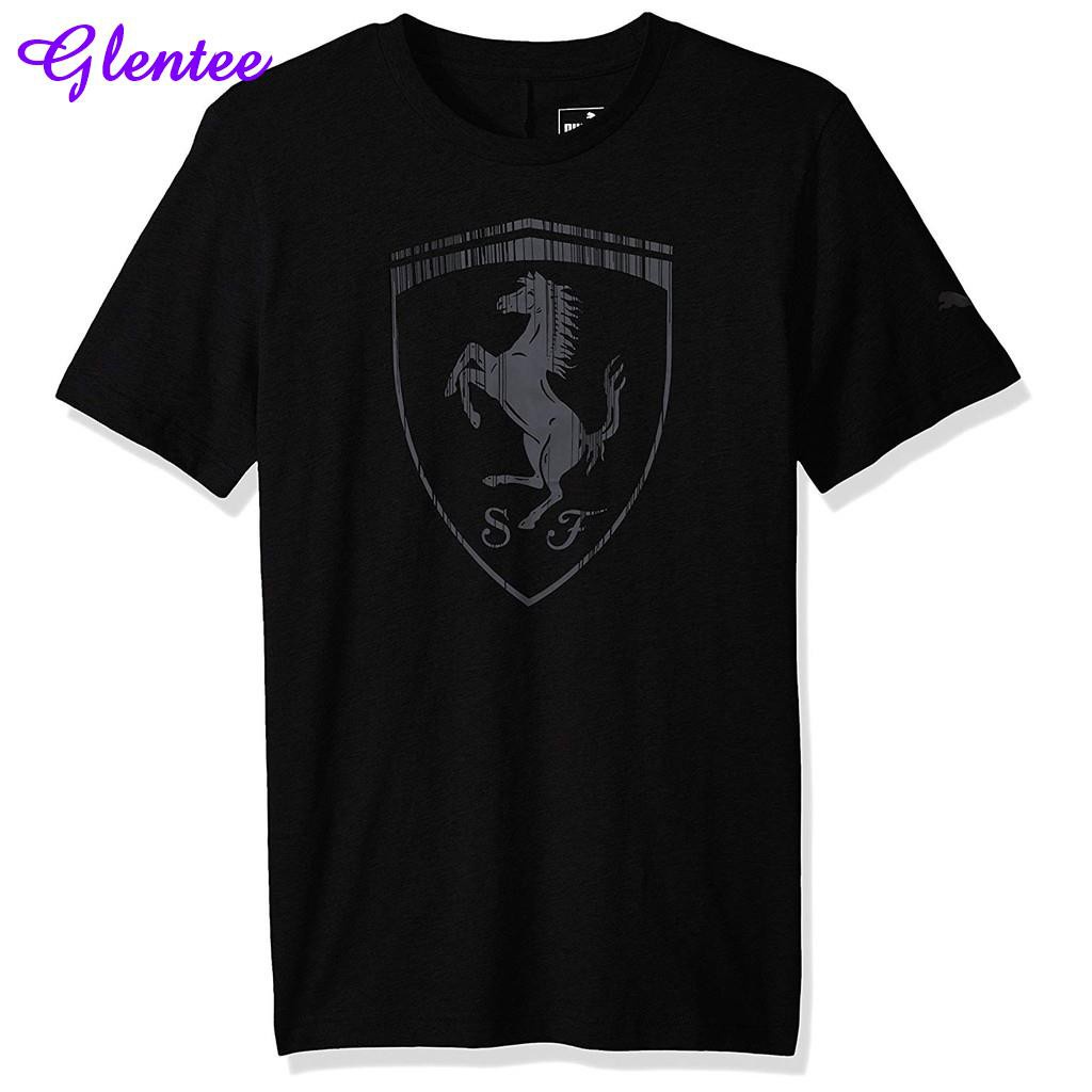 FERRARI Áo Thun Nam Tay Ngắn In Hình PUMA Trẻ Trung