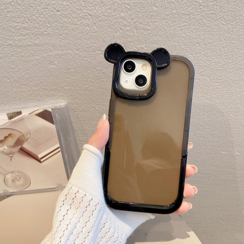 Ốp Điện Thoại Trong Suốt Họa Tiết Hoạt Hình Chú Gấu Dễ Thương Chống Sốc / Rơi Cho iPhone 14 13 12 11 Pro Max