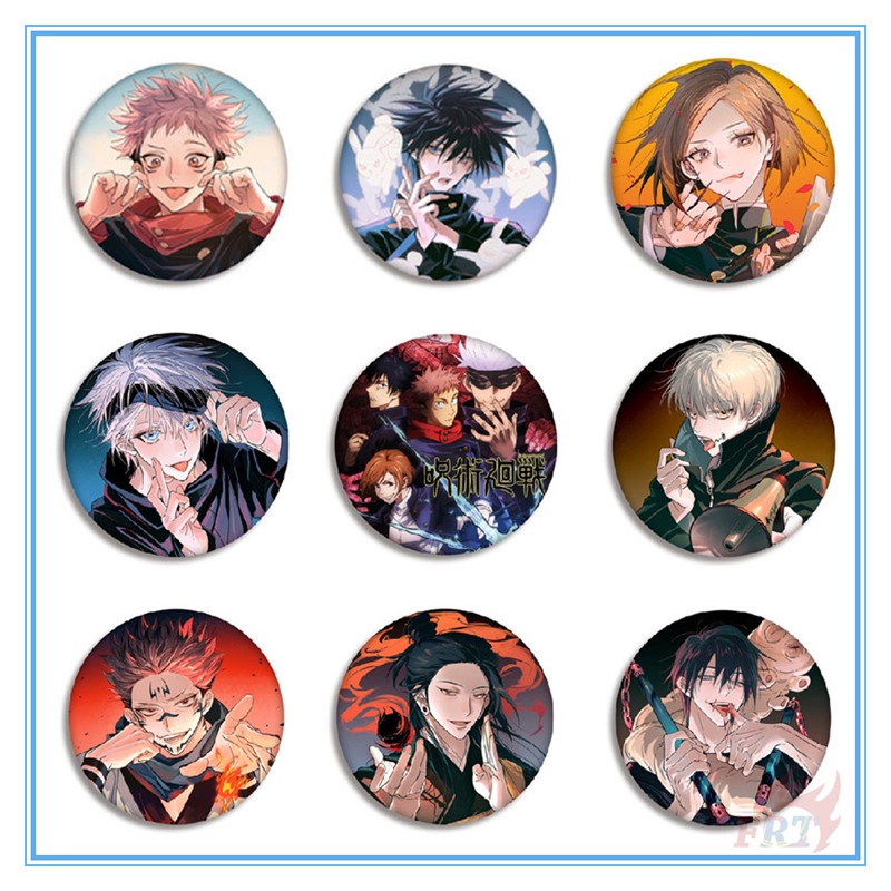 ❣️1 Huy Hiệu Anime Jujutsu Kaisen Kích Thước 58MM❣️ Ghim Cài Áo Hình Anime 9 Kiểu