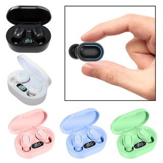 Tai nghe không dây E7S Tai nghe Bluetooth 5.0 Tai nghe nhét tai Bass màu đen