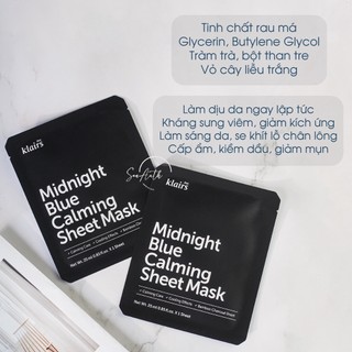 Mặt nạ giấy Klairs Sheet Mask (Nhập khẩu chính hãng)