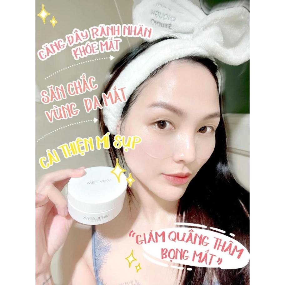 Mặt Nạ Mắt Weilaiya Collagen Giảm Thâm Mờ Nhăn Giúp Vùng Mắt Luôn Căng Bóng Hộp 60 Miếng