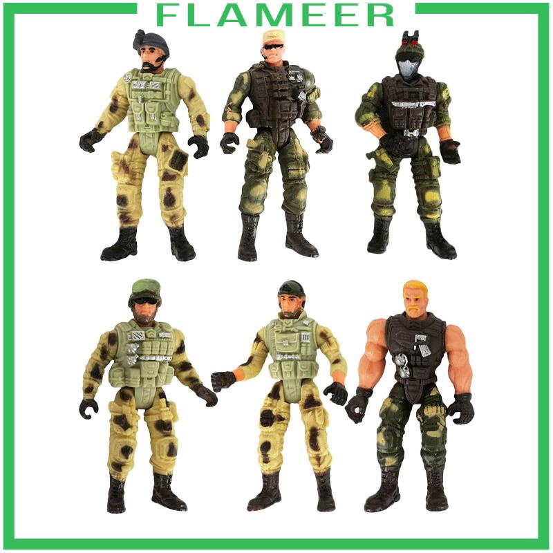 Set 6 Mô Hình Đồ Chơi Người Lính Mỹ 10cm