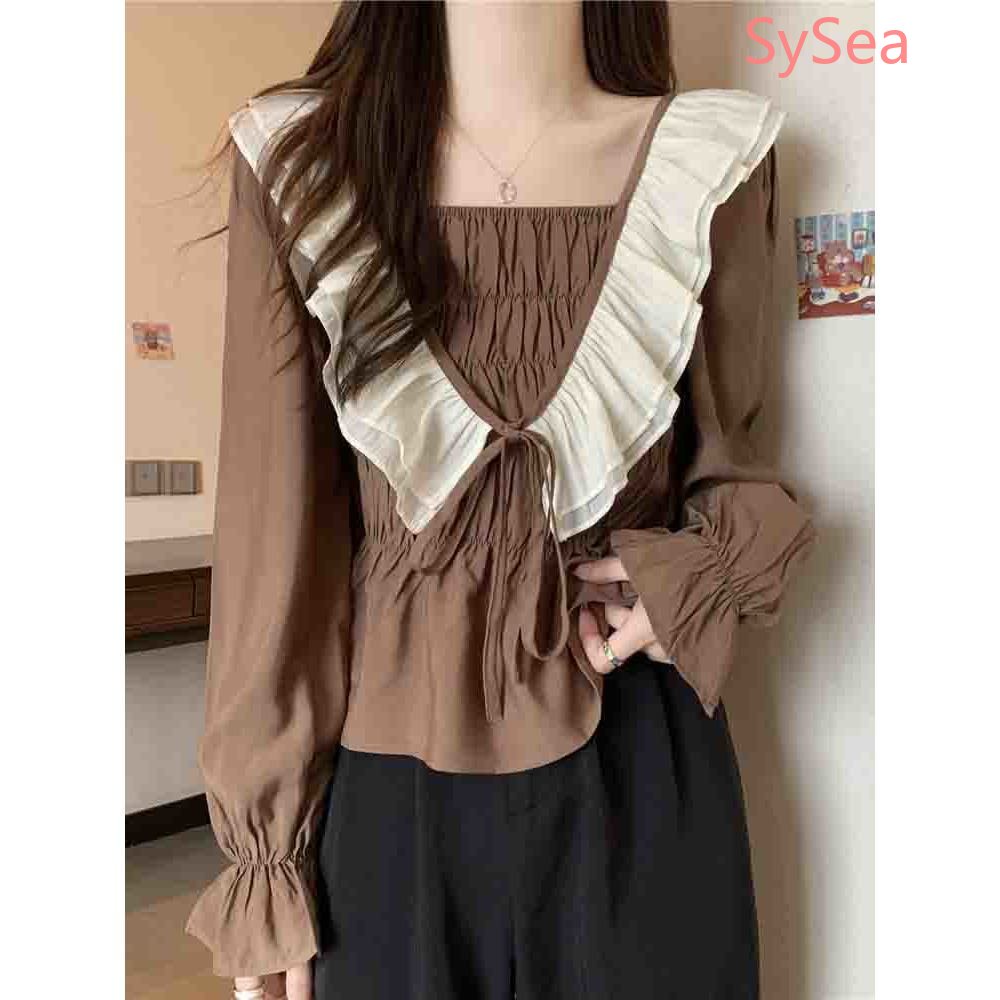 Áo Sơ Mi Tay Dài Dáng Rộng Thời Trang Mùa Thu Cho Nữ Có size Lớn