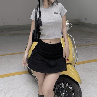 Áo croptop TEEBLE basic thêu TBL và “be your vibe”