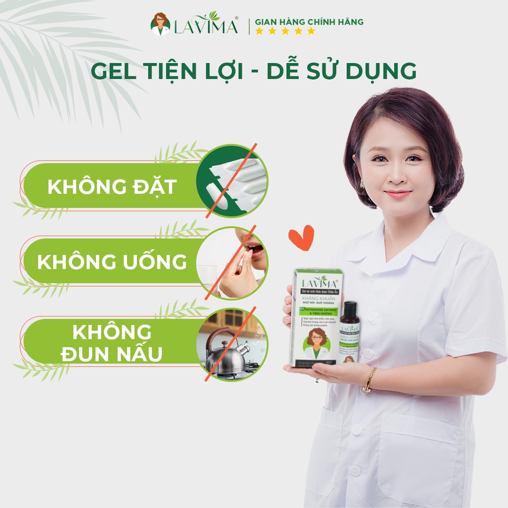 Gel vệ sinh Trầu không nhập khẩu giảm hôi ngứa LAVIMA 88g (New)