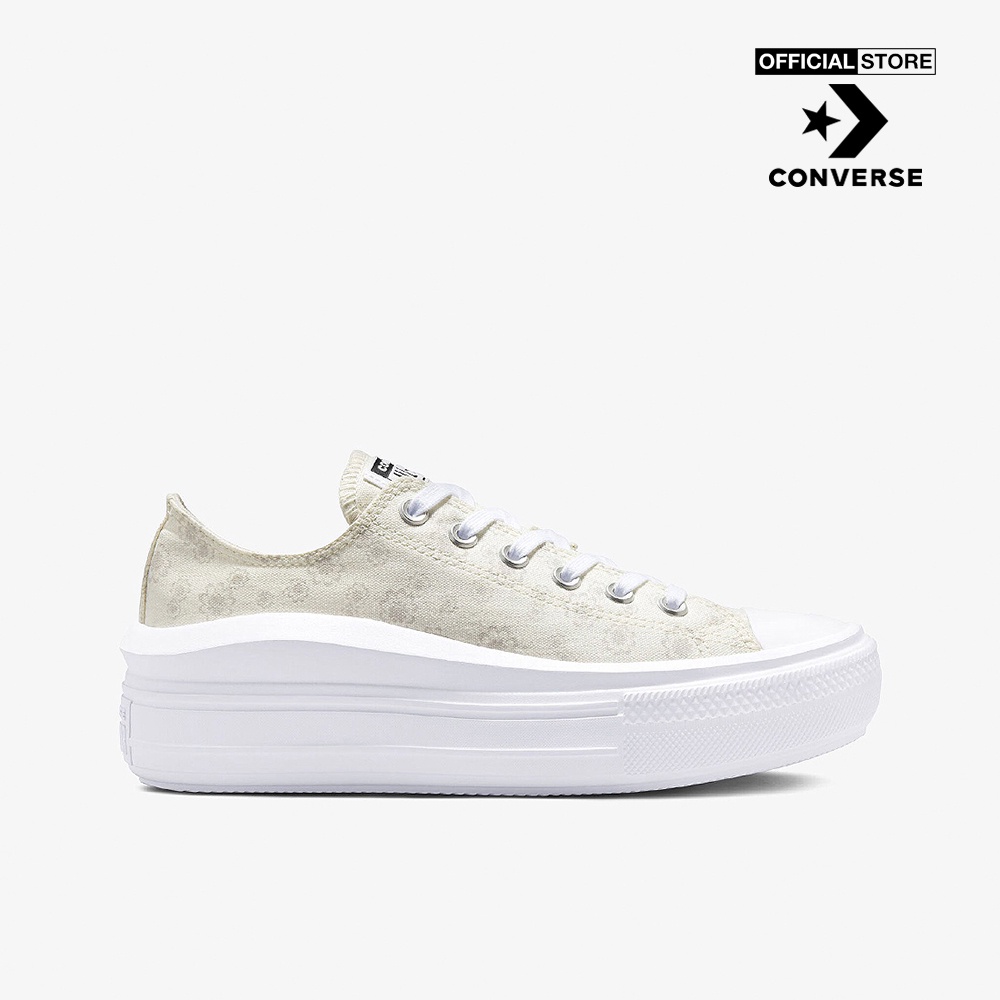 CONVERSE - Giày sneakers nữ cổ thấp Chuck Taylor All Star Move A00841C-00W0_WHITE
