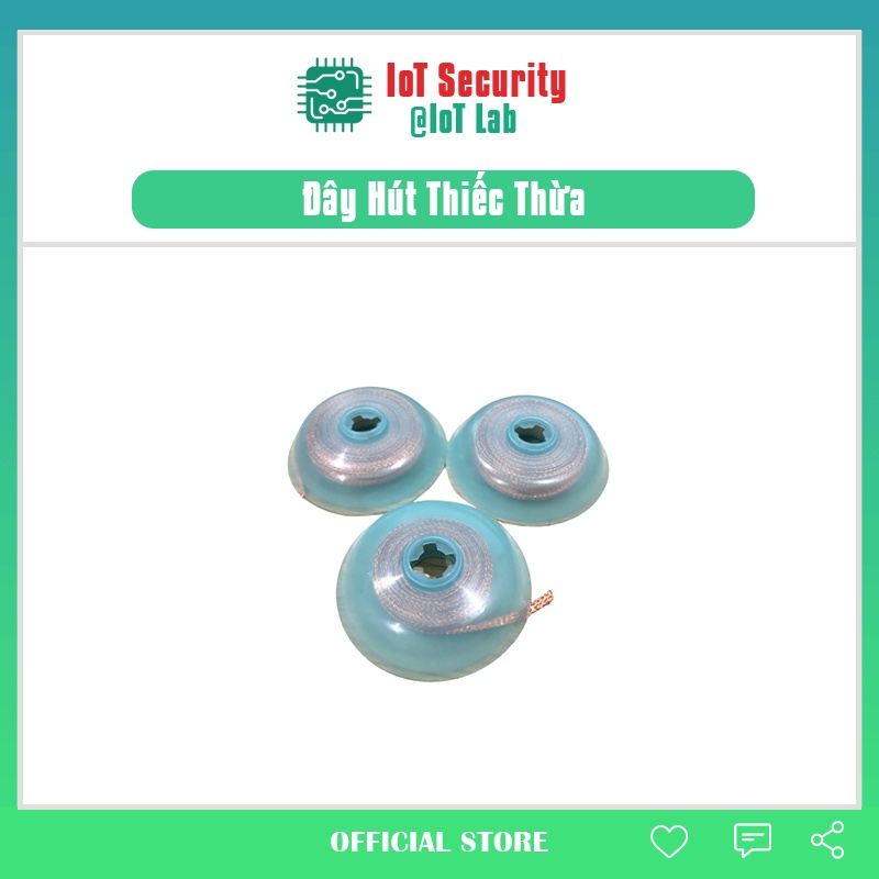 Sợi dây hút thiếc làm sạch thiếc dư, thiếc thừa, chân linh kiện dán và mạch PCB