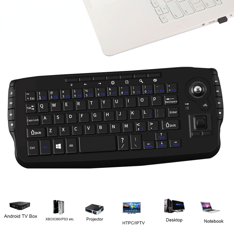 Điều Khiển Từ Xa Không Dây 2.4G Đa Năng Có Bàn Phím Và Chuột Tiện Dụng Cho Android Smart TV BOX PC Notebook