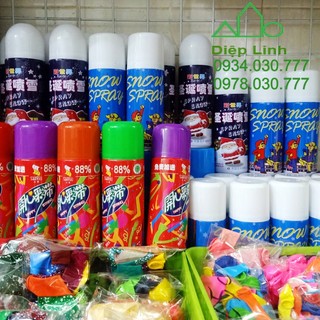 Bình Xịt Tuyết Tan / Không Tan Cho Sự Kiện Tiệc Sinh Nhật