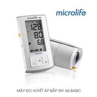  Máy đo huyết áp điện tử bắp tay MICROLIFE BP A6 Basic ngăn ngừa đột quỵ bảo hành 60 tháng