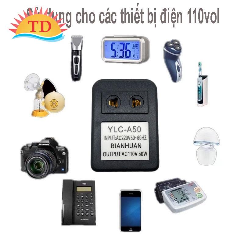 Bộ Chuyển Đổi Biến Áp Giảm Áp 220V Sang 110V AC 50W AC220V, Máy biến áp 220V sang 110V 50W đồ điện ngoại 11