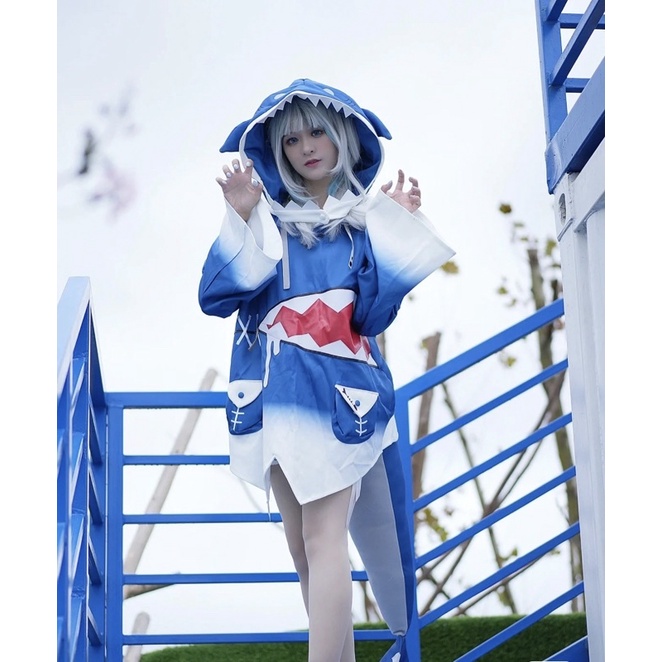 (Sẵn) Trang phục cosplay nhân vật HololiveEN Gwar Gura #Gura- Loại 1 | BigBuy360 - bigbuy360.vn