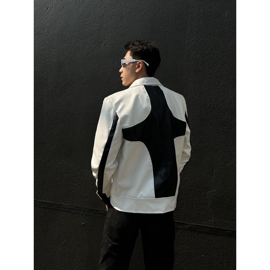 Áo khoác nam STEVE77, chất da PU nhập khẩu cao cấp | Luxus Jacket