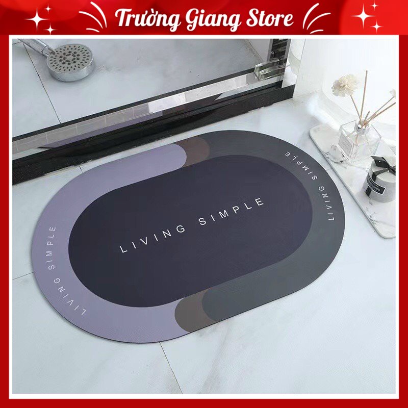 Thảm Chân Silicon Siêu Thấm Hút Không Tích Tụ Giữ Sàn Nhà Luôn Sạch Sẽ Và Khô Ráo