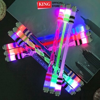 Bút quay nghệ thuật có đèn Led flash giải trí chống căng thẳng, bút xoay phát sáng đặc biệt đổi màu