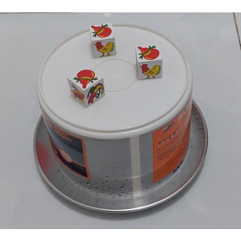 Bầu cua hột đấu 5/5 tặng kèm thùng và mâm lắc