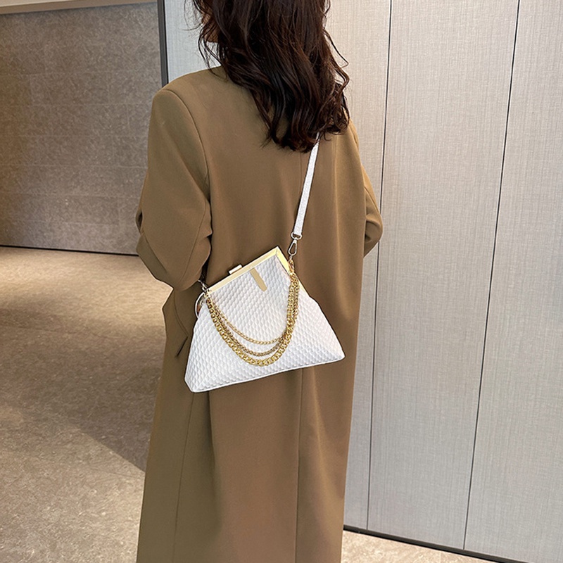 IELGY Túi Đeo Vai Phối Dây Xích Phong Cách retro Thời Trang Dành Cho Nữ