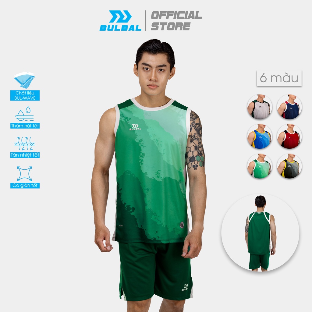 Bộ Quần Áo Bóng Rổ Bulbal Terras Cao Cấp, Chất Vải Mè Bul-Wave thoáng mát, kiểu dáng mạnh mẽ, 6 màu xu hướng