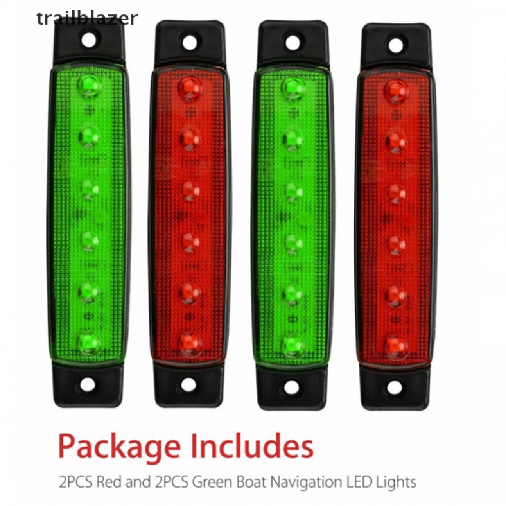 Bộ 4 Đèn Định Vị DC12V Chống Thấm Nước Chống Va Chạm Dành Cho Tàu Thuyền