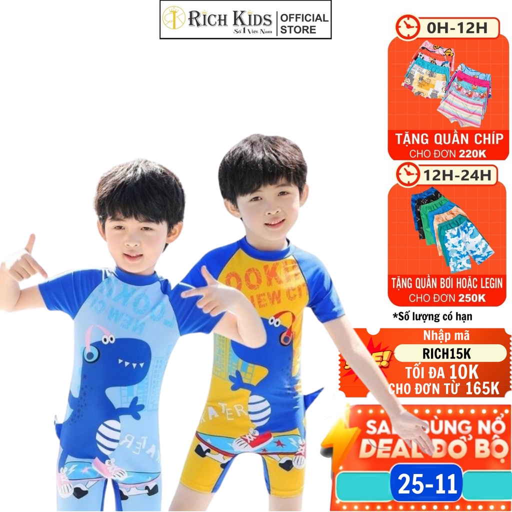 Bộ Đồ Bơi Cho Bé Trai Hãng Richkids Danh Cho Bé Từ 2 Tuổi Trở Lên