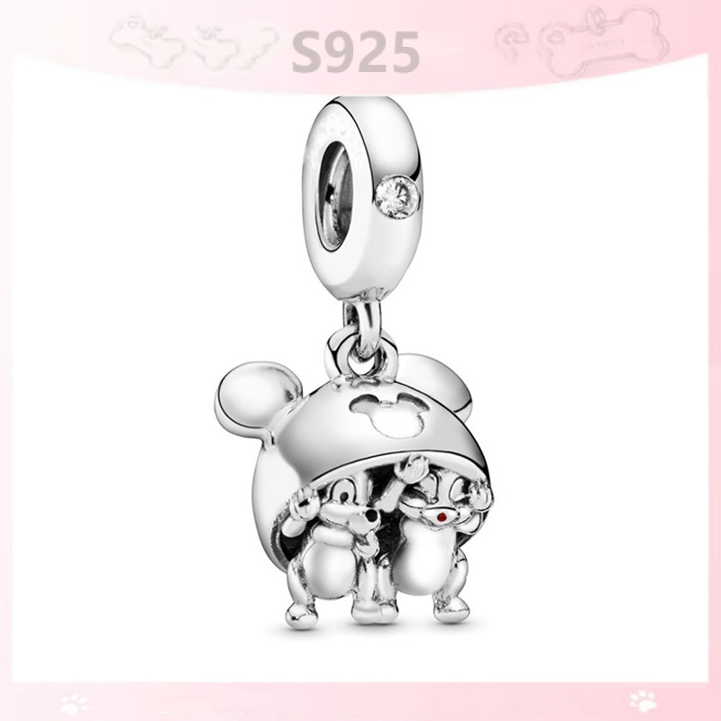 Mặt Dây Chuyền Mạ Bạc 925 Hình Chú Voi Dumbo Đáng Yêu Thời Trang