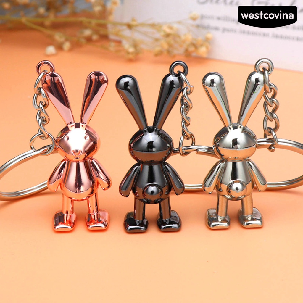 [Hot]☃Móc Khóa Hình Chú Thỏ Hoạt Hình Ba Chiều Đa Năng Trang Trí Năm Mới 2023