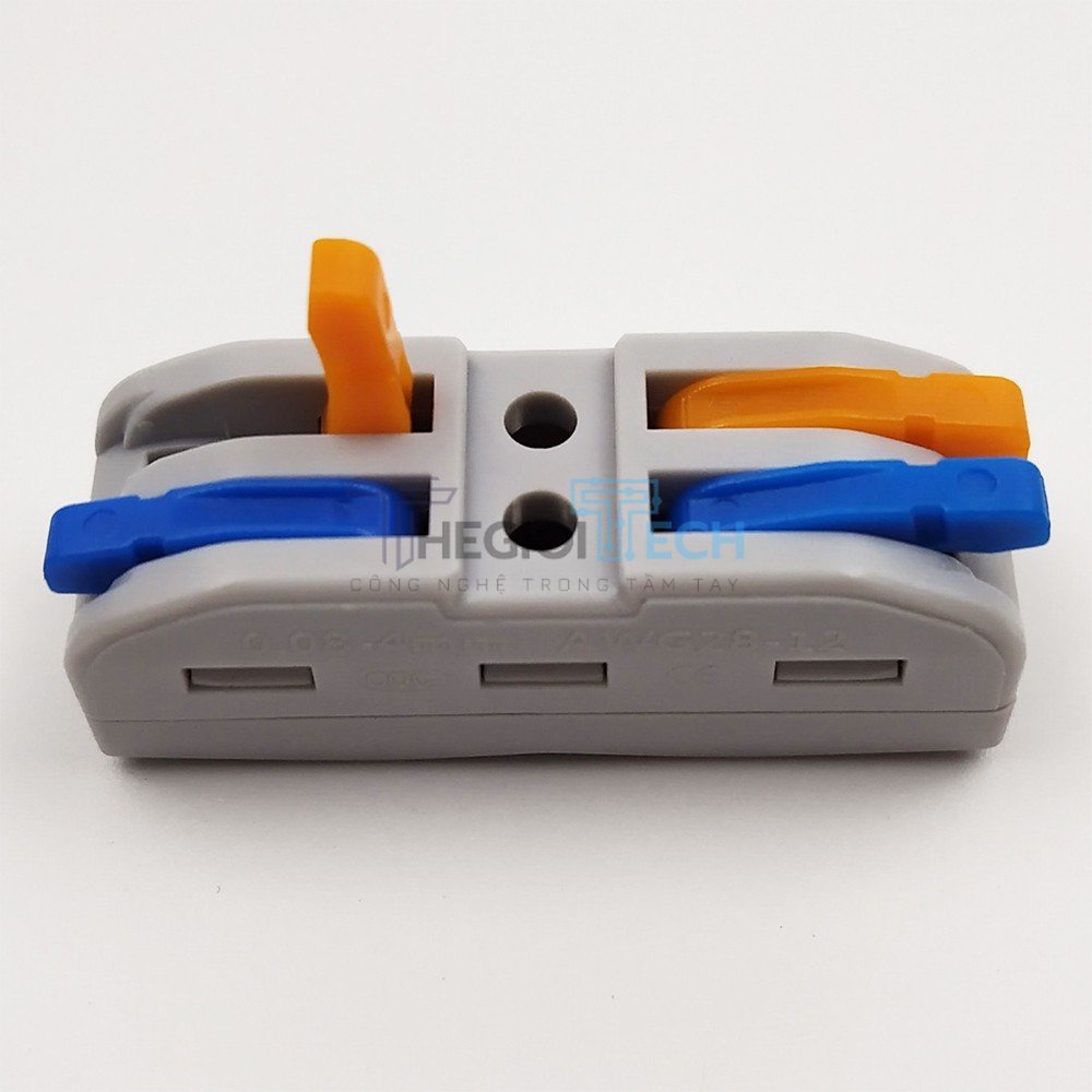 Cút nối dây điện đôi 2P 2 cổng vào 2 cổng ra KV212 (2 Màu)