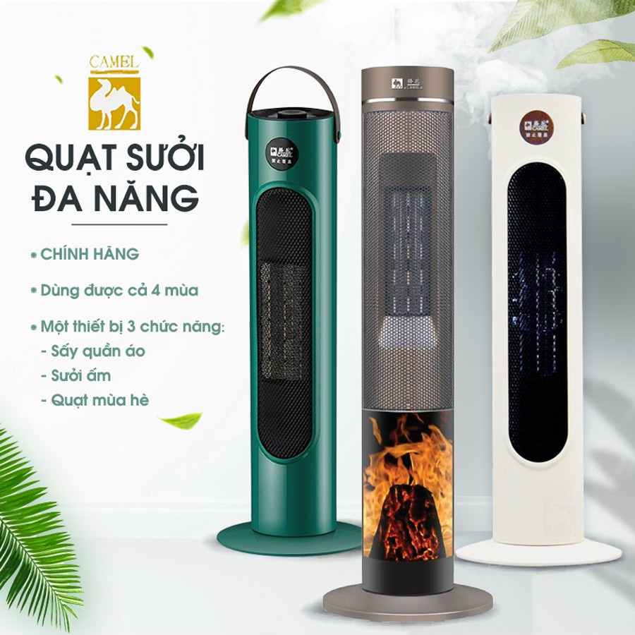 Quạt Sưởi, Máy Sưởi Gốm Ceramic hãng Camel Bảo hành 6 tháng