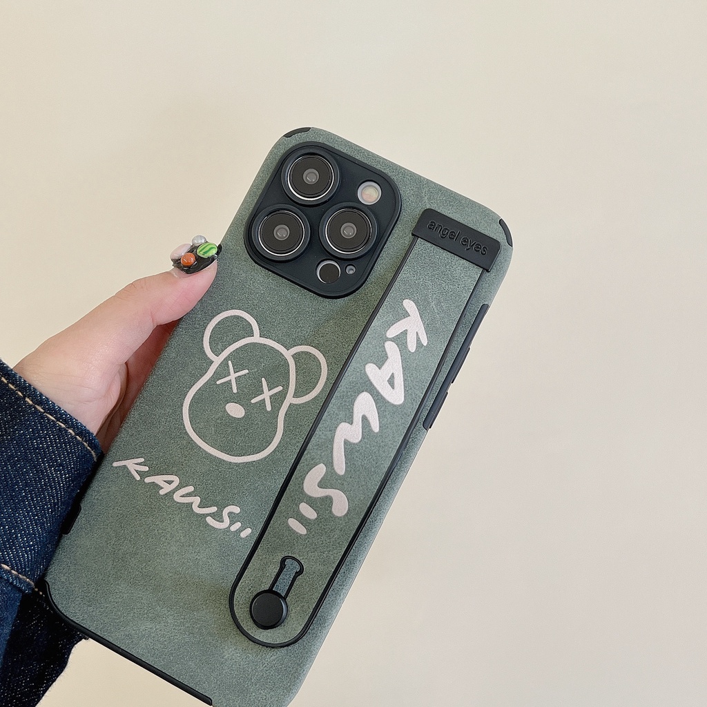 Ốp Điện Thoại Mềm Họa Tiết Hoạt Hình Có Dây Đeo Cho iPhone 14 14PRO max 13 12PRO max 13pro max 11