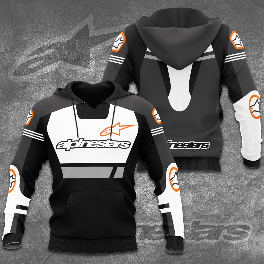 Áo Hoodie Tay Dài Dáng Rộng In Logo Alpinestars Motogp Thời Trang Xuân Thu Cho Nam Và Nữ
