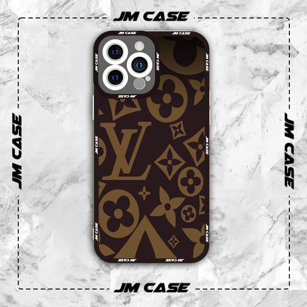 Ốp lưng iphone cạnh vuông JMCase LV Louis Vuitton Họa Tiết Cổ Điển Thời Trang /8plus/x/xs/11/12/pro/max/plus/promax