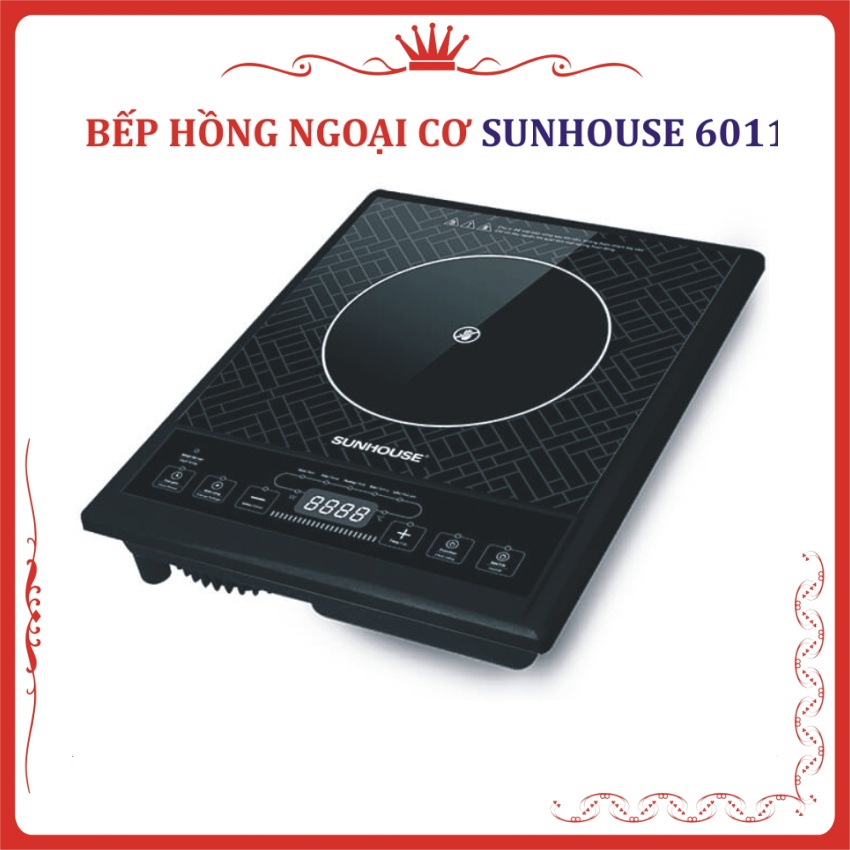 Bếp hồng ngoại cơ SUNHOUSE SHD6011- Bếp nấu đa chức năng_Chính Hãng