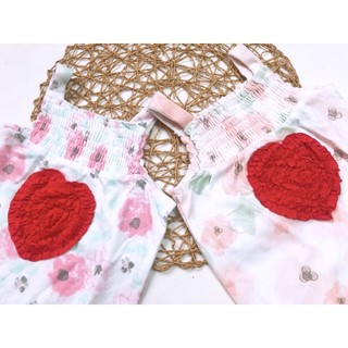(6-9-12m) Yếm dài/Body yếm bé gái chất cotton 100%