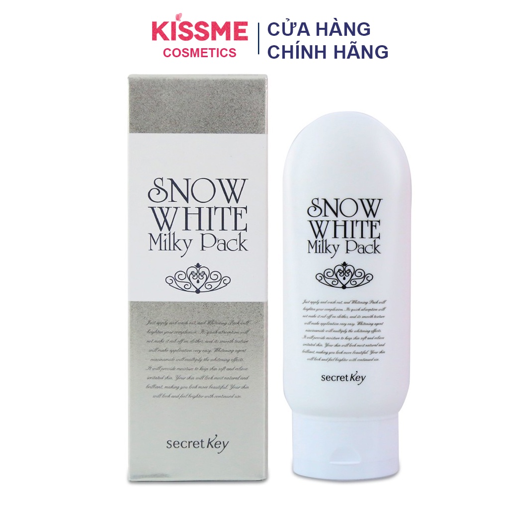 Kem tắm trắng da Secret Key Snow White Milky Pack