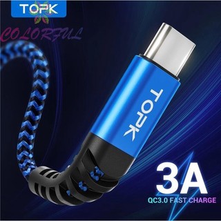 Cáp sạc topk an24 1m 3a type-c chất lượng cao
