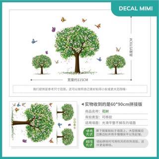 Decal dán tường mẫu 3 cây xanh (115.70cm)