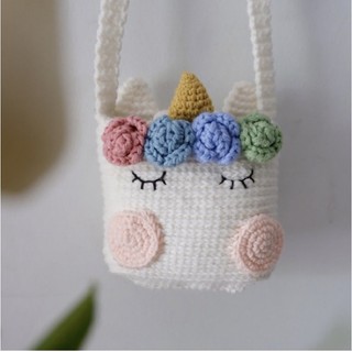 Túi xách len handmade hình unicorn xinh xắn cho bé
