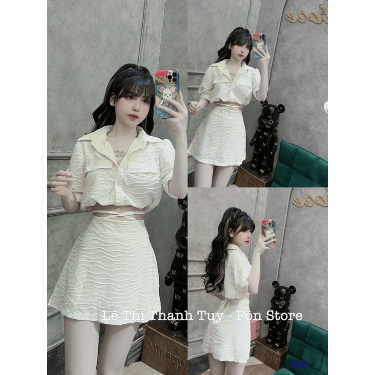 SÉT VÁY ,CÓ LÓT QUẦN NHẸ NHÀNG NHƯ NÀY ĐÃ ĐỦ YÊU CHƯA CÁC NÀNG UP