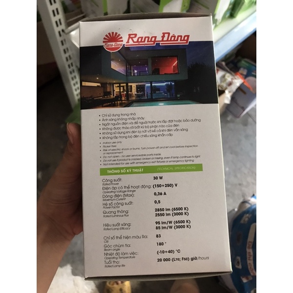 Bóng Đèn Led Trụ & Led Búp Rạng Đông 15w,20w,30w