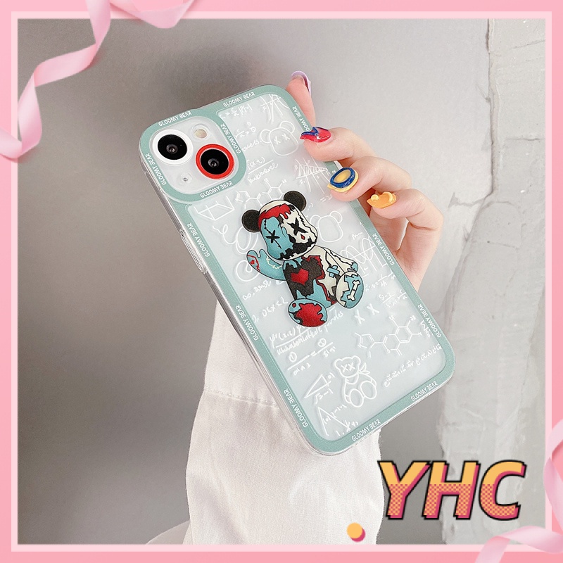 ốp iphone Họa Tiết Gấu Vui Nhộn tương thích iPhone 6s 6splus 7 7plus 8 8plus X XS 11 12 Pro Max Plus Promax-427