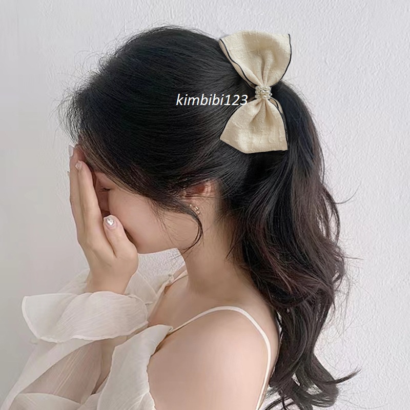Kẹp dọc tạo phồng tóc nơ lụa loại đẹp