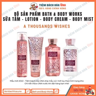 [Bill US] A thousand wishes | Bộ Sản Phẩm sữa tắm dưỡng thể xịt thơm toàn thân Bath and Body Works (BBW)