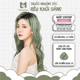Thuốc nhuộm tóc Rêu Khói Sáng - Kèm Tẩy Tóc - Minzihair HN