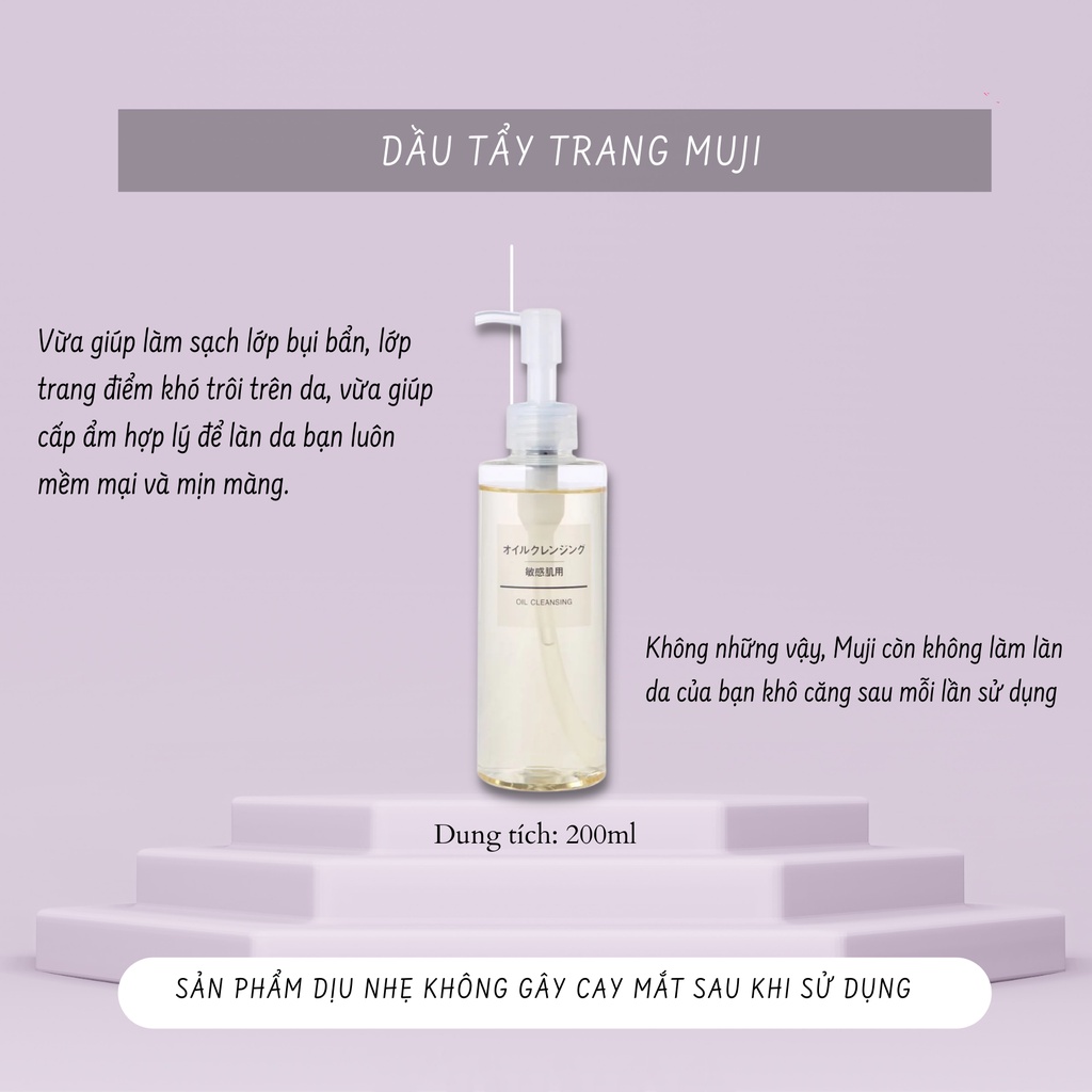 Dầu tẩy trang Muji Oil Cleansing 200ml ( hàng nội địa Nhật Bản )